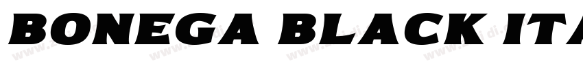 Bonega Black Italic字体转换